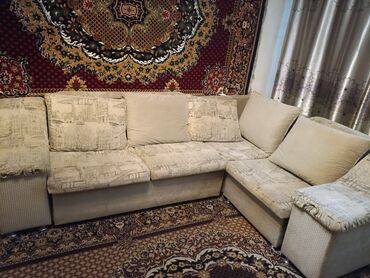 Гарнитуры для зала: Гарнитур для зала, Б/у, Диван, Самовывоз, цвет - Серый