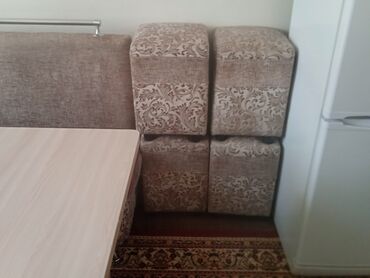 диван уголок на кухню: Кухонный гарнитур, цвет - Бежевый, ДСП, Самовывоз