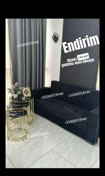 Sifarişlə divanlar: Divan, Qonaq otağı üçün, Parça, Bazalı, Açılan, Kitab — 3