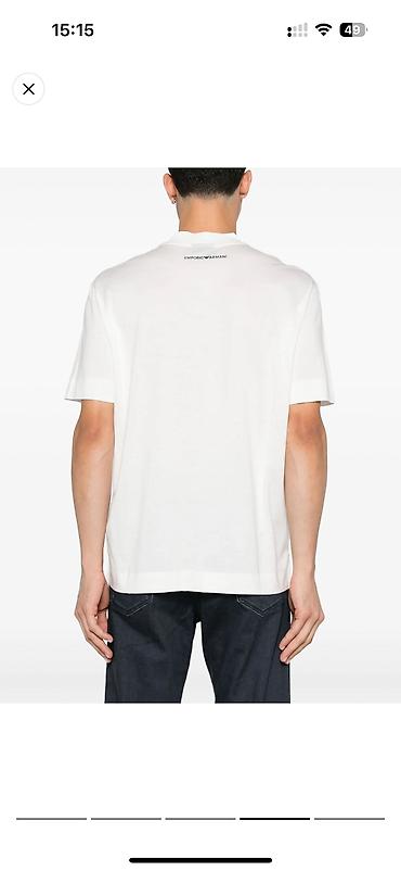 dırnaq laklari: Futbolka, Emporio Armani, XL, rəng - Ağ — 3
