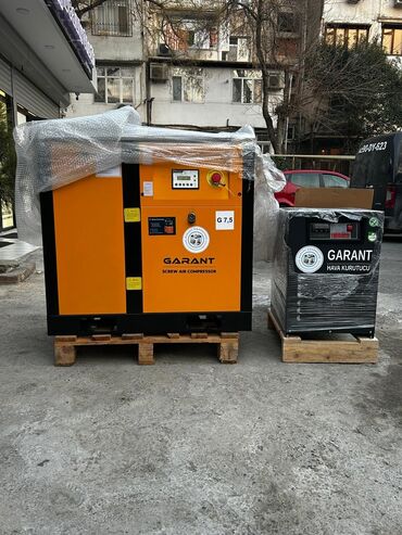 quruducular: 7,5kv Vidalı hava kompressoru və 1,2 kubluq quruducu dəst