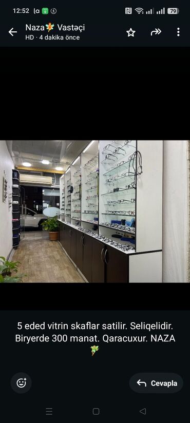 шкафчик в ванную комнату: 5 eded vitrin skaflar satilir. Seliqelidir. Biryerde 300 manat