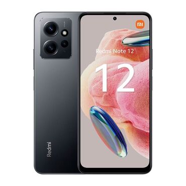 xiaomi 12 qiymeti: Xiaomi Redmi Note 12, 128 GB, rəng - Qara, 
 İki sim kartlı, Face ID, Sənədlərlə