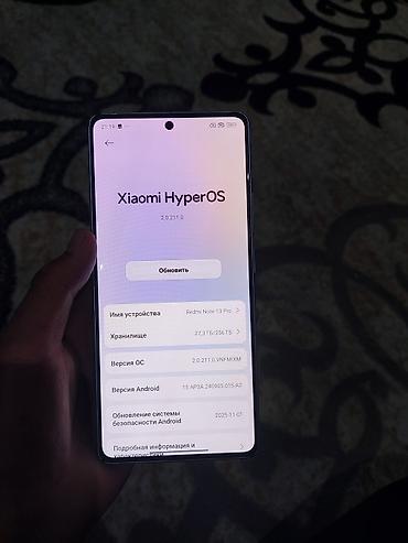 Уюлдук телефондор жана аксессуарлар: Redmi, Redmi Note 13 Pro, Колдонулган, 256 ГБ, түсү - Көгүлтүр, 2 SIM — 6