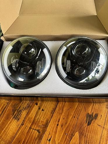 range rover satilir: Niva fara (wrangler) 7 düym yuvarlaq LED faralar dəsti - Ölçü: 7" — 4