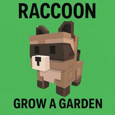 волчий альчик: Продаю редкого питомца Енот / Raccoon. Из игры Grow A Garden