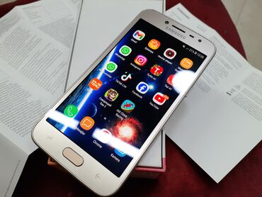 Samsung: Samsung Galaxy J2 Pro 2018, 16 GB, rəng - Qızılı, Zəmanət, Düyməli, Sensor