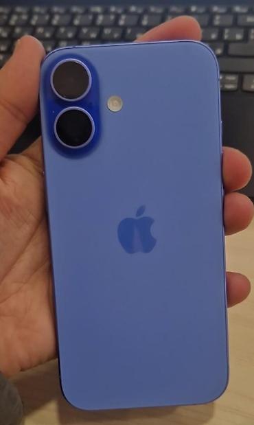 usb iphone: IPhone 16, 128 GB, Blue Titanium, Barmaq izi, Simsiz şarj, Face ID — 6