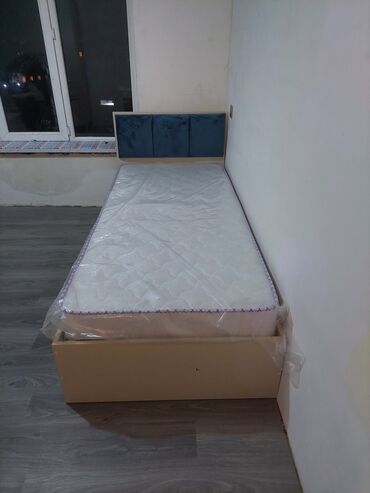 yataq tek neferlik: Новый, Односпальная кровать, Без подьемного механизма, С матрасом, Без выдвижных ящиков, Азербайджан