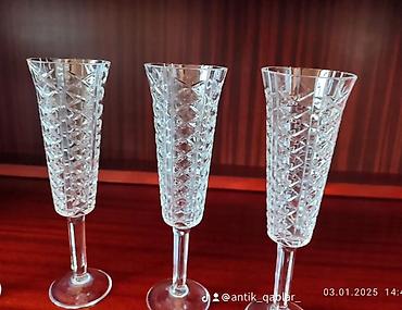 qab suşilkası: Qədəhlər, Xrustal, 6 ədədli dəst, SSRİ — 5