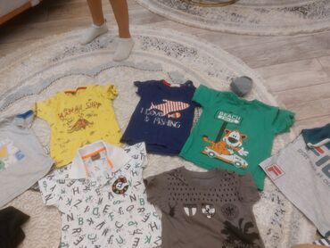 Cinslər və şalvarlar: Uşaq üçün denim şalvar dəsti - 4 fərqli model: 1) Tünd mavi, yarı — 10