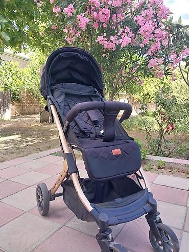 4 təkərli ateme: Uşaq arabası – Kidilo, yüngül və rahat gəzinti modeli - Rəng: qara - — 1
