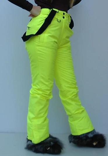 Ski pantalone: Ženske skijaške pantalone u jarko neon žutoj boji, dizajnirane za — 10