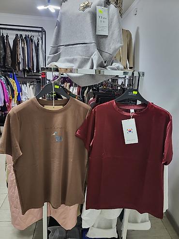 Футболки: Футболка, Оверсайз, Корея, Новый, Все размеры — 5