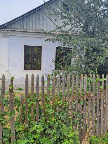 дома в балыкчы: Продается одноэтажный дом с белеными стенами и коричневыми оконными