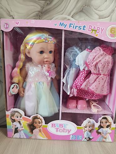 hello kitty: Кукла Baby Toby “My First Baby” с аксессуарами - Высота куклы: 38 см — 1