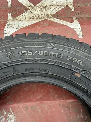 155: Шины 155 / 80 / R 13, Зима, Б/у, 1 шт, Легковые, Япония, GoodYear — 2