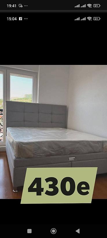 Kreveti: Boxspring bračni kreveti sa tapaciranim uzglavljem - Tip: boxspring — 7
