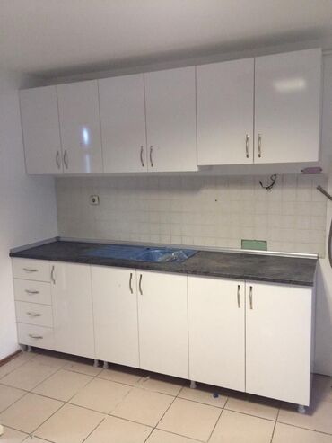 Sifarişlə mətbəx mebeli: Sifarişlə mətbəx dəsti, Özü çəkən petlələr, MDF — 13