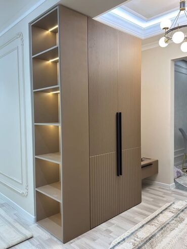 Шкафы для одежды: Шкаф для одежды, Новый, Прямой, Другой материал — 6