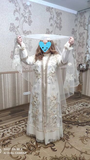 узбекские платья фото: Вечернее платье, Длинная модель, С рукавами, 5XL (EU 50), 6XL (EU 52)