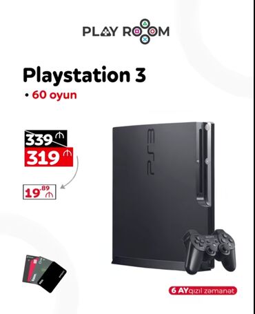 PS3 (Sony PlayStation 3): PlayStation 3 Slim Playroomdan almışdım istifadə olunmadığına görə -da lalafo.az — 1 PS3 (Sony PlayStation 3): PlayStation 3 Slim Playroomdan almışdım istifadə olunmadığına görə — 1