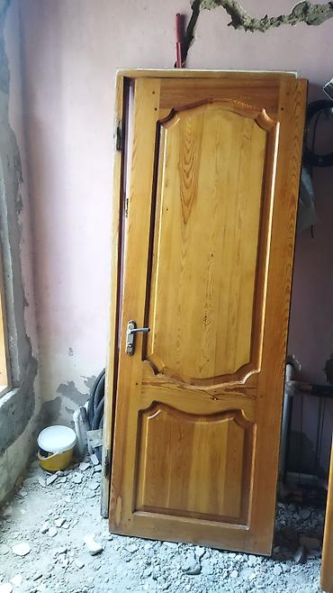 qapi otaq: Məhsul: Taxta daxili qapılar (2 ədəd) Təsvir: - Material: Tam ağac — 2