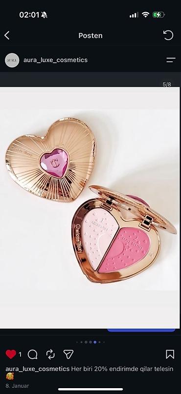 Charlotte Tilbury “Beauty Soulmates Face Palette” – ürək formalı ikili