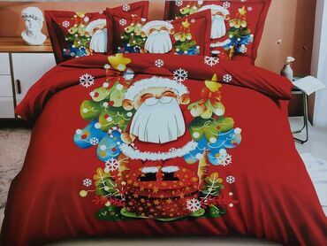 Posteljina: Bračna, Poliester, bоја - Crvena — 9