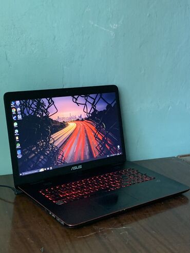 intel core i7 процессор: Ноутбук, Asus, 16 ГБ ОЭТ, Intel Core i7, 17.3 ", Колдонулган, Оюндар үчүн, эс тутум HDD + SSD