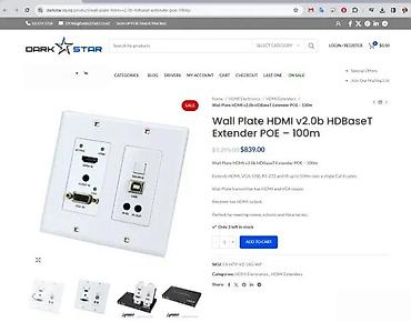 Aksesoari za TV i video: HDBaseT 2.0 HDMI/VGA/USB zidni predajnik sa prijemnikom – ekstender i — 6