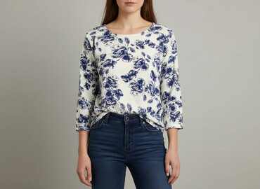 eleganckie bluzki plus size: Zavanna, Women's blouse, size M