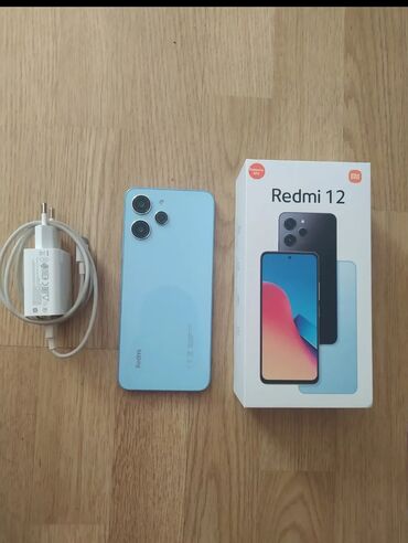 Redmi: Redmi 12, 256 GB, rəng - Göy, Sensor, Barmaq izi, İki sim kartlı