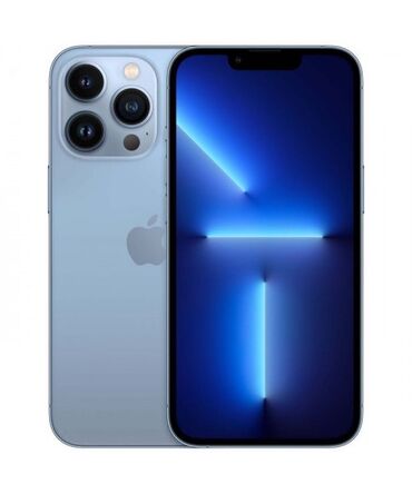Apple iPhone: IPhone 13 Pro, Б/у, 128 ГБ, Pacific Blue, Зарядное устройство, Защитное стекло, Чехол, 90 %