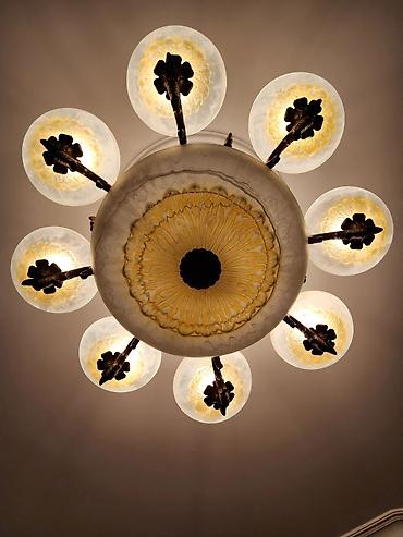 led lustra: Çılçıraq, 9 lampa, Metal — 2