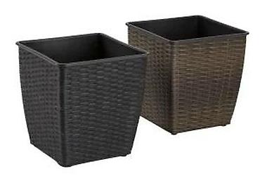 Vases and pots: BASTENSKA PLETENA SAKSIJA 31X31 CM NOVA ZA TERASU I BASTU | Cene — 3