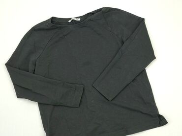 czarne bluzki z długim rękawem eleganckie: Bluzka Damska, L, stan - Dobry