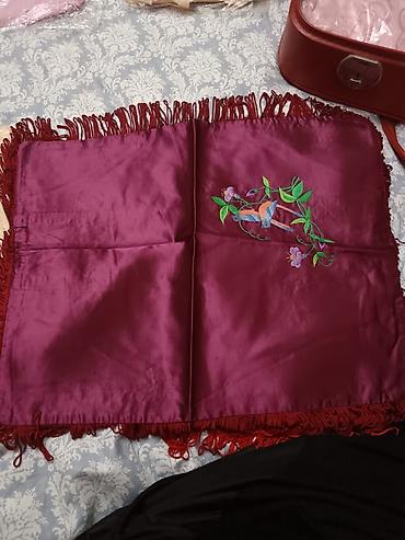 Текстиль: Zərif ipək kəlağayı dəsti - Material: parıltılı, yumşaq ipək/parça - — 2
