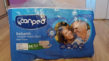 Digər tibbi məhsullar: Məhsul: Canped belbantlı yetkin xəstə bezi, pampers Ölçü: M (Orta boy) — 1