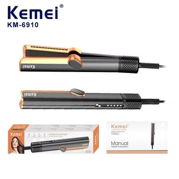Düzləşdiricilər və ütüfenlər: Kemei KM-6910 saç düzləndirici - Peşəkar “hair straight” modeli - — 9