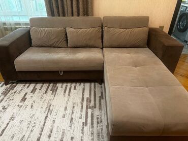 Divan və masa dəstləri: Künc divan, İşlənmiş, Açılan, Bazalı, Parça, Çatdırılma yoxdur