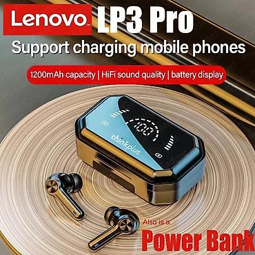 pro 4: Yeni Simsiz (Bluetooth) Qulaqcıqlar, Lenovo, rəng - Qara — 1