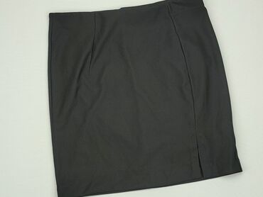 czarne jeansy straight leg: Spódnica, Mohito, L (EU 40), stan - Bardzo dobry