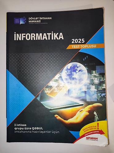 Информатика: DİM “İnformatika 2025 – Test Toplusu” kitabı - Nəşriyyat: Dövlət — 1