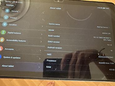 Digər planşetlər: Huawei MatePad T 10s planşet Texniki xüsusiyyətlər: - Ekran: 10.1 — 3