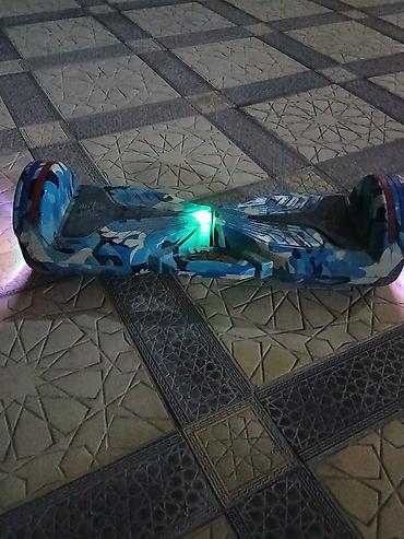 skuter 50: LED işıqlı hoverboard (özözünə tarazlanan skuter) - Dizayn: Göy rəng — 1