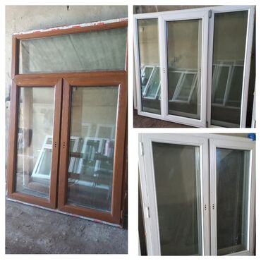qapl pencere: Plastik pəncərələr 140x150, 125x180(qəhvəyi), 150x140 azn satılır