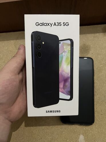 скупка смартфона: Samsung Galaxy A35, Б/у, 128 ГБ, цвет - Черный, 1 SIM, 2 SIM