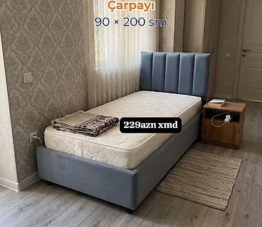Çarpayı – 90 × 200 sm - Ölçü: 90×200 sm (tək nəfərlik) - Yumşaq