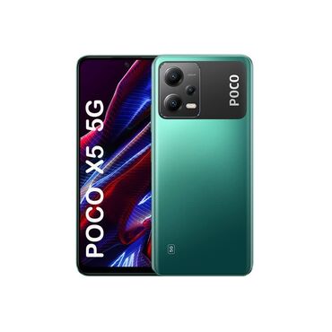 телефоны флай 4505: Poco X5 5G, 256 GB, rəng - Yaşıl, Sensor, Barmaq izi, Sənədlərlə
